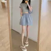 Shorts de trabalho de algodão e linho branco para mulheres, estilo fino de verão, cintura alta, modelador, solto, casual, shorts esportivos de perna larga