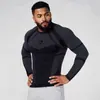 Camiseta de Fitness Cross-Border YOUNGAL Ajustada Masculina Top Esportivo para Treino Secagem Rápida Alta Elasticidade GYMSHARK