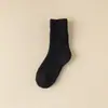 Calcetines de Lana para Mujer, Calcetines de Media Pantorrilla, Engrosados con Forro Polar, Calcetines Caídos, Calcetines Cálidos de Rizo, Calcetines Largos de Cachemira para Mujer