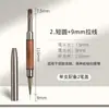 Fábrica de Manicura Transfronteriza Venta al por Mayor Sándalo Pincel de Doble Punta Pegamento de Construcción Pluma Especial Pincel para Pintar Líneas de Gancho Cuadrado Largo y Corto Redondo