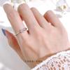 Yixin Anillo de Lluvia de Estrellas de Venta Caliente Recién Llegado para Mujer Estilo Coreano Moda INS Combinación con Todo Anillo de Zircón de Estrella