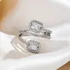 Nuevo Anillo Multicapa de Corea Exquisito Anillo de Zirconia Versátil Temperamento Estilo de Anillo de Exportación Exquisito en Stock