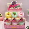 Juguete de Peluche Creativo con Forma de Macaron y Donut, Rebote Lento, Pellizcable, Lindo, Comida Simulada para Jugar, Peluche de Descompresión