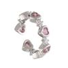 Anillo Nuevo LOVE Japonés y Coreano Diseño para Mujer Nicho de Alta Gama Estilo Frío Anillo LOVE Lujo Ligero Exquisito Anillo de Dedo de Comida Trendy