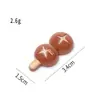 Espetos de comida de brinquedo simulados acessórios de churrasco de resina cola de creme materiais de artesanato DIY decorações miniaturas de casa de boneca