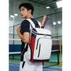 Bolsa de Bádminton Personalización Impresión con LOGOTIPO Mochila para Hombres y Mujeres Gran Capacidad Multifuncional Bolsa Deportiva Blanco Azul
