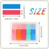 Set de pegatinas índice de PET color Morandi, notas adhesivas transparentes para estudiantes, marcadores coloridos, impermeables y resistentes al desgarro