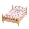 1:12 casa de muñecas casa de muñecas mini hogar dormitorio micro escena comida juego miniatura cama muebles cama doble