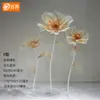 Nuevos accesorios de boda al por mayor flor de red de seda camino de boda centro comercial escaparate lugar diseño Belleza de la red roja Fila de Chen Hua