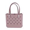 Bolsa de Playa de Eva Mediana y Grande, Bolsa de Almacenamiento Multifuncional, Bolso de Mano para Mujer, Bolsa de Agujeros DIY de Gran Capacidad, Transpirable y Resistente al Desgaste