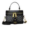 Bolsa Saco Retrô de Alta Qualidade Atacado Nova Moda Transfronteiriça Bolsa Feminina Bolsa Lancheira Cor Contrastante Ombro Único Transversal Bolsa de Mão