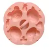 7 Incluso molde de silicona para pastel de dibujos animados, pastel de arroz al vapor, pastel, olla para leche de bebé, molde pequeño para pastel de arroz, molde para alimentos complementarios