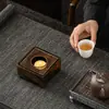 Fogareiro de Álcool de Pedra Arenito Laqueado Grande Aquecedor de Chá Novo Estilo Chinês Fabricante de Chá Doméstico Aquecedor de Chá com Vela Acessórios para Cerimônia do Chá