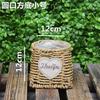 Cesta de Flores Cesta de Ratán de Paja Arte Floral Envío Gratis Colgante de Pared Colgante de Pared Maceta de Pared Plantación Verde Maceta Carnosa Creativo Pastoral
