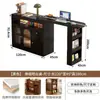 Mesa alta extensible, mesa de isla, aparador para uso doméstico, separador de sala de estar integrado, mueble lateral de sofá montado en la pared para balcón de apartamento pequeño