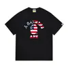 Atacado Dropshipping Transfronteiriço Macaco Casual Gola Redonda Camisetas Personalizadas Estampadas para Homens e Mulheres Casais Soltas de Manga Curta Camuflagem Marca Tendência