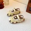 Zapatos de Princesa para Niñas de Verano, Estilo Nuevo, Versión Coreana, Sandalias de Punta Cerrada, Suela Suave, Antideslizantes, Modernos, Versátiles, Huecos, Transpirables, Zapatos Casuales