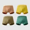 Cueca Boxer Dingmi Urso 100% Algodão Série de Cores Morandi, Classe A, Versátil, Não Aperta, Respirável, Absorvente de Suor, Antibacteriana, Macia e Amiga da Pele