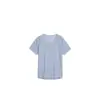 Verano Femenino Casual Simple Versátil Cómodo Absorbente de Sudor Cáñamo Puro Manga Corta Camiseta Top de Punto 2024247