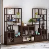 Nuevo Gabinete de Exhibición Estilo Chino, Estante Multiusos No de Madera Maciza, Estantería Divisoria de Almacenamiento, Gabinete de Exhibición para Té en la Sala de Estar, Gabinete de Té, Estante de Almacenamiento