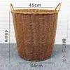 Cesto de Roupa Suja Extra Grande, Cesto de Armazenamento de Roupas, Cesto de Roupa de Plástico, Cesto de Roupas e Brinquedos Estilo Rattan para Salão de Beleza
