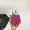 Bolsa de corrente popular, moda feminina, nova bolsa de balde, nicho de verão 2023, bolsa de ombro simples, bolsa casual para deslocamento