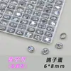 Ovos de pombo K9 de alta qualidade 6*8mm corte ninho de pássaro grandes decorações de diamante brilhante de alta transparência com base pontiaguda para nail art