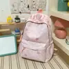 Mochila estilo coreano para chica dulce con bordado de estrellas, un diseño fresco y alegre, perfecta para el uso diario de chicas de secundaria y preparatoria, ya sea para la escuela o para ir de compras.
