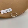 Anel Liso de Prata Esterlina S925 Feminino Simples Nicho Luxo Acessível Estilo High-End Ins Não Desbota Anel Aberto Atacado