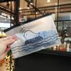 Temperamento invernal hecho a mano color sólido empaque independiente Cristal en polvo promoción publicitaria Anillo para el pelo azul geométrico japonés y coreano para mujer