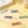 Regla de Palma de Lápiz Creativa Caricatura Mini Regla Portátil Colgante de Mochila Regla de Medición Papelería para Estudiantes Pequeño Regalo