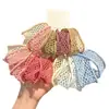 Elásticos de Cabelo Coloridos Vazados Estilo Coreano para Mulheres, Tiaras de Cabelo de Alta Qualidade para Crianças, Cordas de Cabelo para Rabo de Cavalo Alto, Acessórios de Cabelo de Borracha de Alta Elasticidade