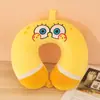 Almohada de Espuma Viscoelástica en Forma de U Almohada de Dibujos Animados en Forma de U logo Regalo para Actividad Almohada de Viaje Siesta Almohada Cervical para el Cuello