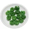 Aretes de Flor de Peonía Verde Imitación Jade 16mm Venta al por Mayor Colgante DIY Pulsera Estilo Vintage Accesorios de Flor Cuentas Sueltas