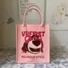 Bolsa Tote de Feltro Mais Vendida Bolsa de Mão para Alunos do Ensino Fundamental Bolsa de Livros Cartoon para Alunos Bolsa para Professor de Artes Infantil