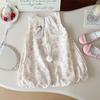 Traje de niña 2024 Verano Nuevo Estilo Coreano Orejas de Conejo Camisa Shorts Niñas Lindo Vestido de Princesa