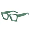Gafas Retro Cuadradas Cóncavas Anti-Luz Azul para Mujer, Nuevas Gafas de Sol de Moda Ins, Monturas de Gafas con Borde Grueso de Estilo Europeo y Americano