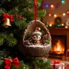 Decoraciones Navideñas de Animales de Dibujos Animados Nuevas Transfronterizas Decoraciones para Árbol de Navidad Colgantes Pequeños Planos Acrílicos
