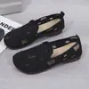 Zapatos Transpirables y Versátiles de Suela Blanda para Primavera y Verano, Zapatos Planos Slip-On para Mujer con Malla en la Puntera, Sandalias de Verano de Boca Baja