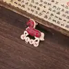 Novo Ornamento Pendente de Bordado Dupla Face de Abóbora e Cavalo em Brocado Song Estilo Chinês DIY Pulseira Pingente Acabado Acessório Venda por Atacado