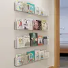 Estantería para libros ilustrados infantiles sin taladro, estantería de pared, estantería de pared para exhibir libros detrás de la puerta, estantería de pasillo