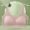 Ropa interior de chaleco fina sin costuras de talla grande para comercio exterior transfronterizo sin aros cómoda transpirable push-up realza recoge los senos laterales sujetador