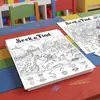 Compra directa transfronteriza de 10 pósteres para colorear por paquete, divertidos pósteres para colorear con temática de búsqueda de objetos, libros para colorear educativos para niños