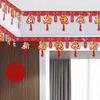 Decoración de habitación de bodas cortina de palabras felices techo pared distribución feliz de sala de estar hombre techo flor mujer suministros de boda