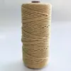 Cuerda de algodón de color de 3 MM cuerda de algodón trenzada cuerda de algodón blanca hecha a mano para manualidades etiqueta de tapiz cuerda decorativa cuerda de atar