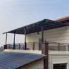 Toldo de lluvia de aleación de aluminio, protección contra la lluvia para techo tipo R para villas residenciales, aleros, balcones, terrazas, parasol, refugio contra la lluvia