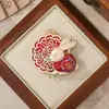 Broche Acessórios Pingente Coelho de Jade Palácio da Lua Brocado Canção do Meio Outono DIY Novo Estilo Chinês Hanfu Qipao Presente de Feriado Pequeno Ornamento