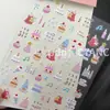 Pegatinas para Uñas Estilo Pastel de Oso de Cumpleaños Lindo 2026 en Stock Impermeables en Relieve Pegatinas 3D para Uñas Decoraciones