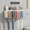Vaso para cepillos sin perforaciones Vaso para gárgaras Estante de pared Inodoro de pared Eléctrico Traje doméstico Estante de almacenamiento para cepillos de dientes
