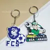 Chaveiro de PVC Personalização Transfronteiriço Fofo Criativo Pequeno Pingente Logo Unilateral Pingente de Chaveiro de Borracha Macia Personalização
